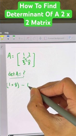 How to Find Determinant of a 2 x 2 Matrix