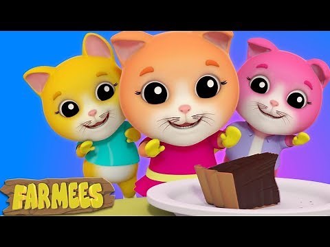 Three Little Kittens | Kindergarten Nursery Rhymes For Kids | Cartoons by Farmees