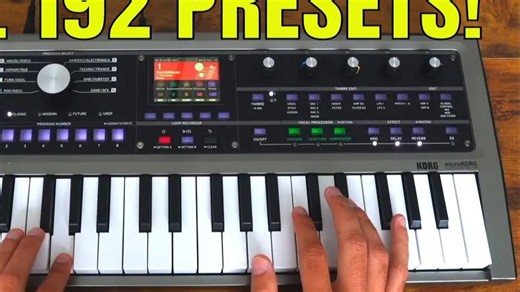 microKORG2 𝟑个年代分类𝟖个曲风分类、全套𝟏𝟗𝟐个原厂音色无死角试听