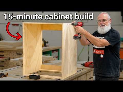 How To Build DIY Cabinets in Just 15 Minutes