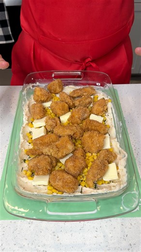 740K views · 6K reactions | Easy dinner your family will love I make a delicious family style dinner with mashed potatos, gravy, sweet corn and crispy chicken bites | Brian L | Facebook