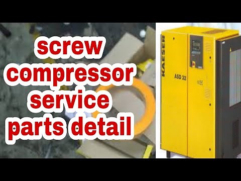 screw compressor service and parts detail | 6000 hour compressor service | Kaiser compressor