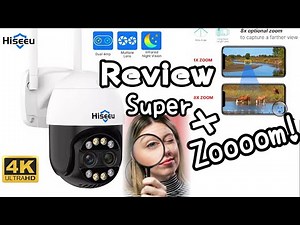 Cámara Wifi con Zoom 8x Hiseeu Camara IP WHDC14 PTZ FTP Exteriores IP66