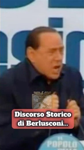 HISTORIC Speech by BERLUSCONI... #cedroitalico
