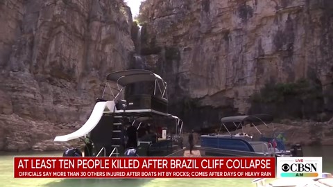 Deadly cliff collapse in Brazil