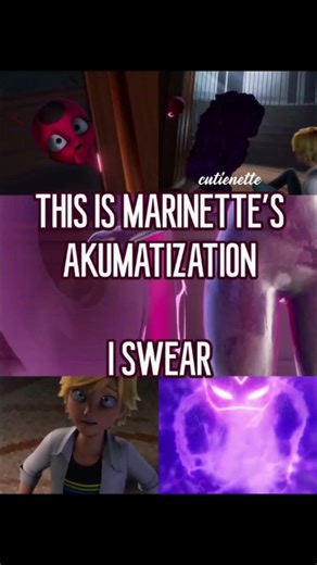 Marinette Dupain-Cheng siendo akumatized y es Conviente en heartfixer