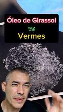 Experimento: Óleo de Girassol VS Vermes! #curiosidades #microscopio #biologia #zoom
