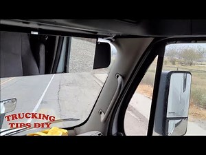 Blind Side Backing Semi Truck Using Mirror Trick / Trick to blind side back using mirror