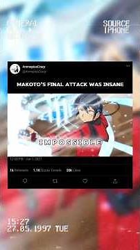 Makoto's Final Attack Was Insane#anime#shorts#amv#animeedit#