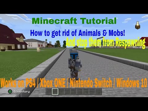 Minecraft Tutorial | How to get rid of Animals