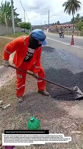 Manual Asphalt Road Patching | Road Maintenance Education Video.
