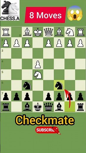 Checkmate in 8 Moves 😱 Win Chess in 8 Fast 🔥/ Chess Shorts/Secret 8 Moves Checkmate ♟️Deadly Checkm