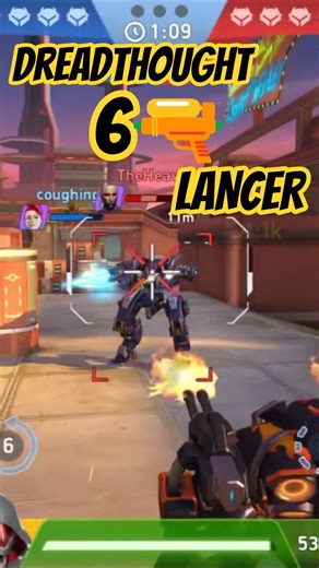 Dreadthought 6 with LANCER 🔥 | One Shot Power | Mech Arena Gameplay