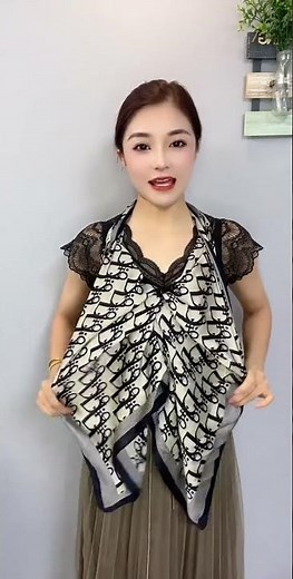 Silk Scarf ASMR 🎧 Satisfying Tying Sounds + Pro Styling Tips #ASMRstyle #RelaxingFashion #SUNXZZ