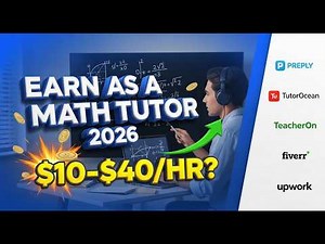How to Earn as an Online Math Tutor in 2026 | Best Platforms & Real Income Guide