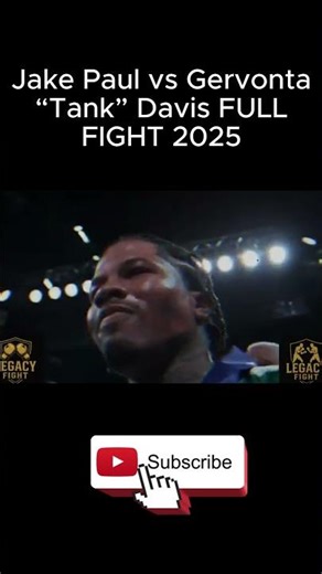 Jake Paul vs Gervonta “Tank” Davis FULL FIGHT 2025 🥊 Explosive Boxing Showdown