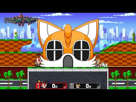 Super Smash Bros Unleashed - Toad vs Tails [Rivals of Aether Gameplay]