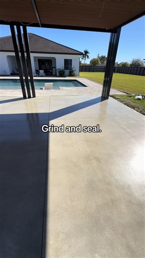 Grind. Seal. Protect. We don’t just coat concrete, we prep it right. 16 grit to open it up. 40 grit to level it out. 80 grit to smooth it clean. Then a water-based epoxy primer for deep penetration and bond strength, finished with a HiWear urethane sealer for durability, scratch resistance, and long-term protection. DM for a FREE quote #epoxy #epoxyfloorcoatings #epoxyfloor #epoxyflooringsystems #concretecoatings