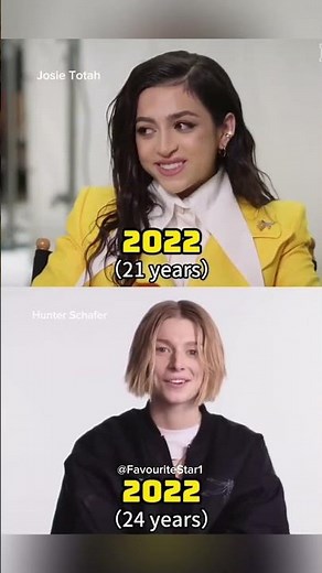 Evolution of Josie Totah and Hunter Schafer #fyp #shorts