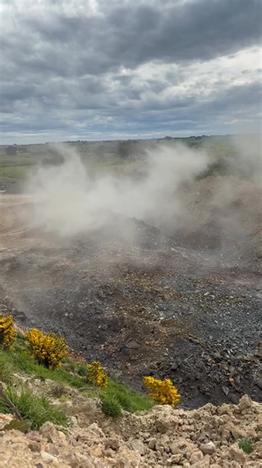 Here’s a blast completed this week for a valued customer in Southland. Well fractured and ready for crushing. Notice the big spray of water being dispersed by the rock movement 😁 | Drummond Drill & Blast