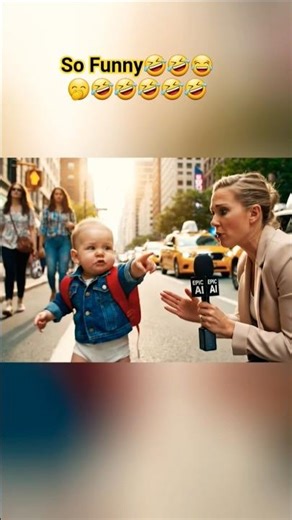 Viral Baby Interview: Chores, Anger & Grandma’s House #funny #funnybaby #aibaby #shorts #babyshorts