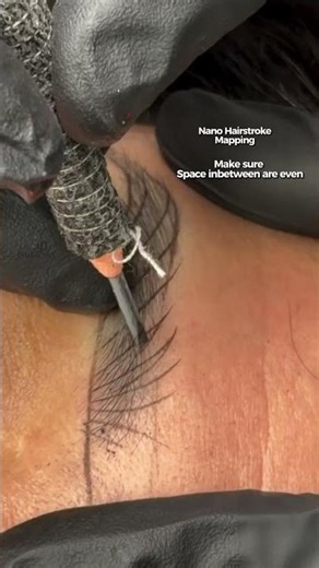 Adding connection strokes for Nano Brows Combo: light pressure, clean flow, seamless blend for a
