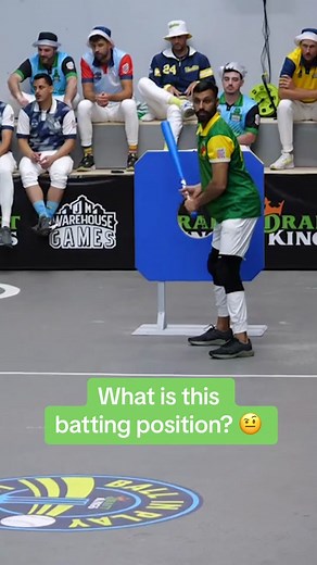 No one had any idea what he was trying to accomplish #battingstance #cricket #blitzball