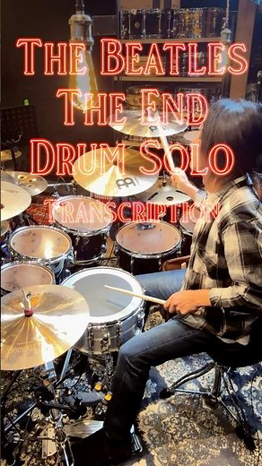 The End (The Beatles) - Ringo’s Drum Solo Transcription🥁 Drum Lesson 466 #drumlesson #drums #shorts