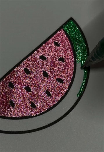 #glitterpens #glittercoloring #satisfying #glitterpen #asmrcoloring | Satisfying Coloring