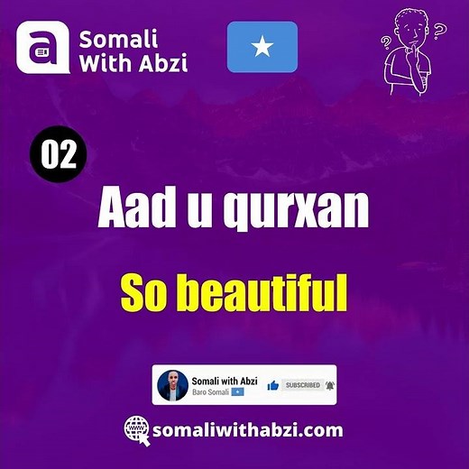 250+ Daily Somali Words For Beginners | Lesson 1 #shorts