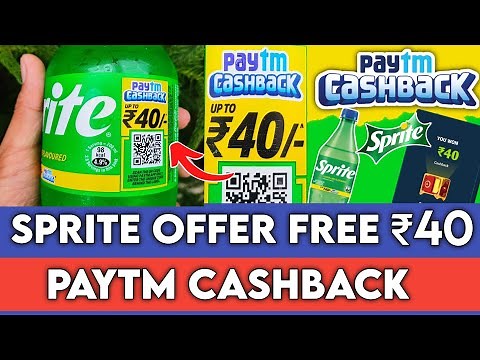Sprite Paytm Cashback Offer 2025 !! How to Redeem Sprite ₹40 Cashback in Paytm...😎
