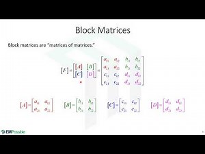 Lecture -- Matrix Terminology and Special Matrices