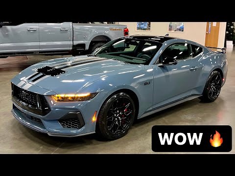 2024 MUSTANG GT PREMIUM VAPOR BLUE (MANUAL 6 SPEED) PERFORMANCE PACKAGE+ BLACK APPEARANCE PACKAGE 🔥