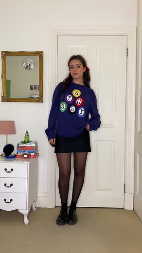 mini skirt tights docs always 😮‍💨