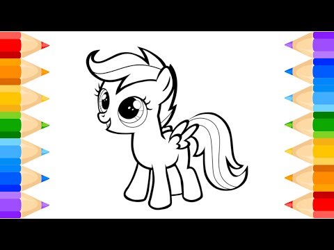How To Draw My Pony Drawing, Painting & Coloring For Kids and Toddlers_ Child Art 🌈🎨‪@midulart‬