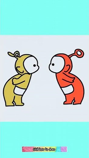 How to draw Teletubbies Very easy ( drawing )