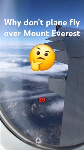 Flying Over Mt. Everest! 🌍✈️ | Pilot’s Breathtaking View #aviation #aviationexplained #jetenginepowe
