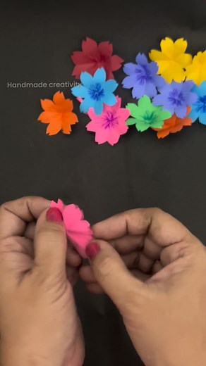 How to make paper flower #paperflower #papercraft #handmade | Handmade creativity
