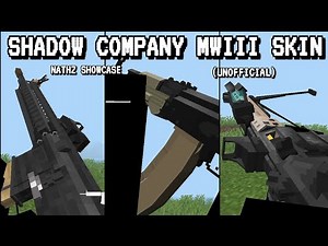 Shadow company MWIII Custom texture pack v0.2 | bedrock edition mcpe | 1.21-114+ | Nathz sjoqcase