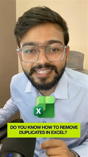 Don't Remove Duplicates Manually in Excel‼️Instead Use Amazing Trick #exceltips #exceltricks #shorts