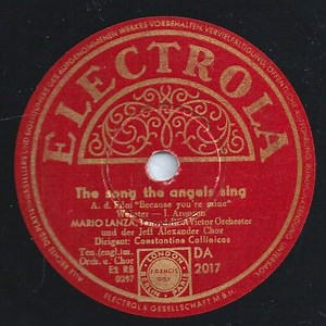 Mario Lanza - The Song Angels Sing / Because You're Mine