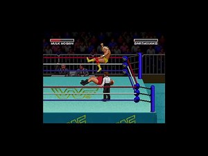 WWF Super WrestleMania 1992 Hulk Hogan vs Earthquake (Video Game) - SNES