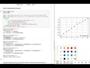 5.3 Numerical Differentiation Example using Least Squares Polynomial Fit with Python Code in Jupyter
