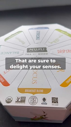 Numi Organic Tea By Mood Gift Set, 40 Tea Bag Assortment, Premium | Organic Black | Pu-erh | Green | Maté | Rooibos & Herbal Teas