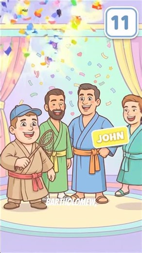 Can you beat the 12 Disciples challenge? 🏆 #BibleQuiz #Facts