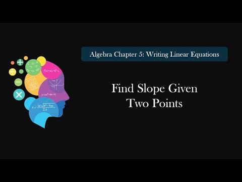 5.4 Finding Slope Given Two Points