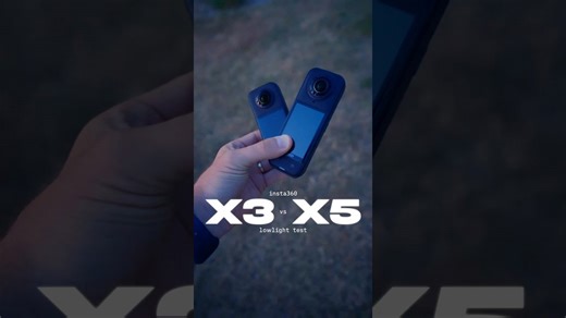 Insta360 X3 vs X5 lowlight test