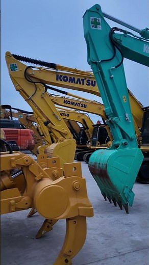 Massive Komatsu Excavator Fleet Lineup #heavyequipment #construction