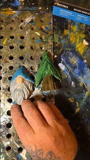 Dremel carving and painting