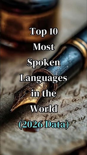 Top 10 Most Spoken Languages in the World (2026 Data) #shorts #top10 #spokenlanguage